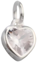 YUNORI DIY Accessory · Heart White Zircon