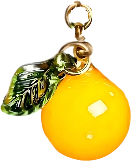 YUNORI DIY Accessory · Orange Pendant Yellow Agate