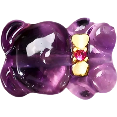 YUNORI DIY Accessory · Bow Bear Amethyst